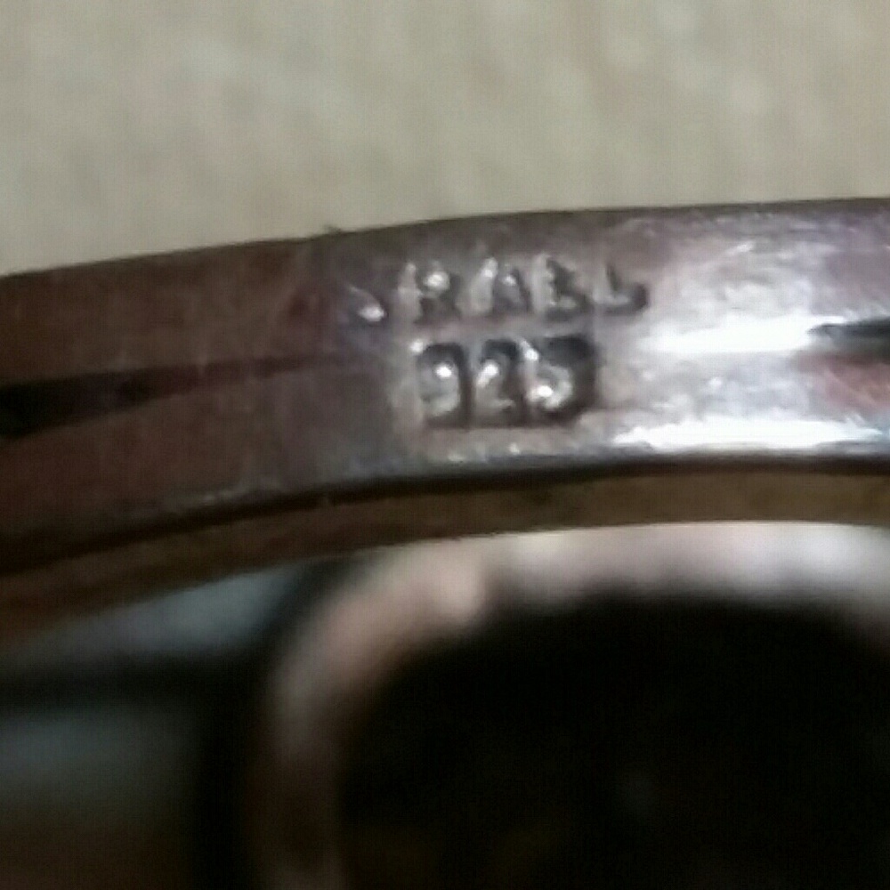 STERLING & TOPAZ RING - Picture 4 of 4